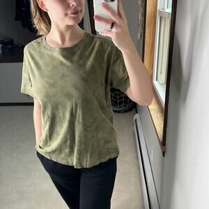 Old Navy: Olive Green Tie Dye Tee